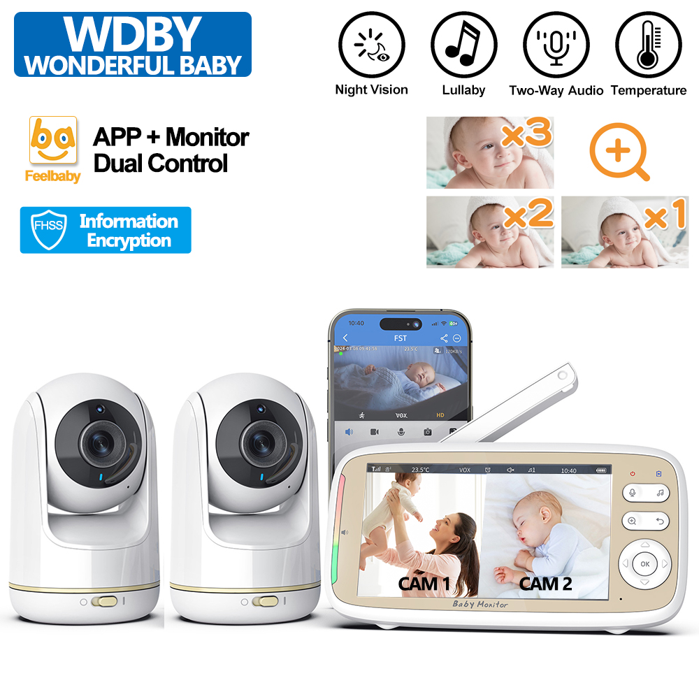 Audio Music Videos - VB803 PRO Monitor Bayi dengan 2