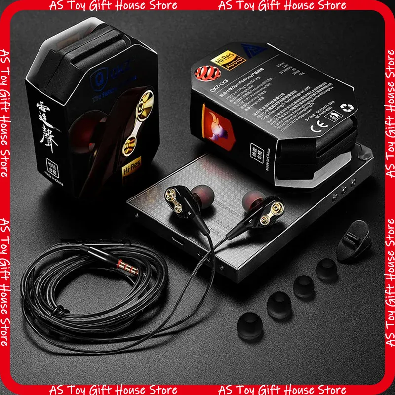 Audio Music Hifi - QKZ CK8 Earphone In-Ear Berkabel Dual