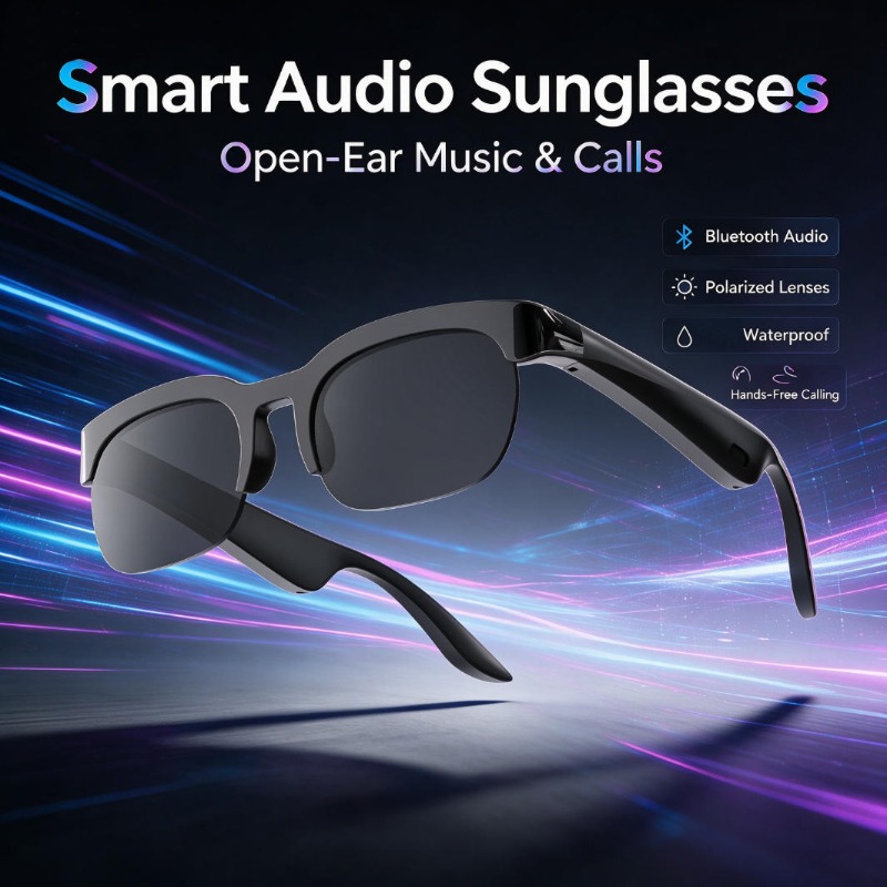 Audio Music Videos - Kacamata Audio Pintar Kacamata Bluetooth Open-Ear