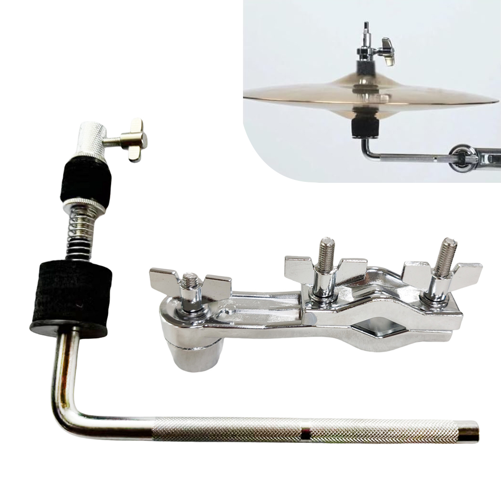 Cymbal Hi Hat - 1 buah klem dudukan Cymbal logam