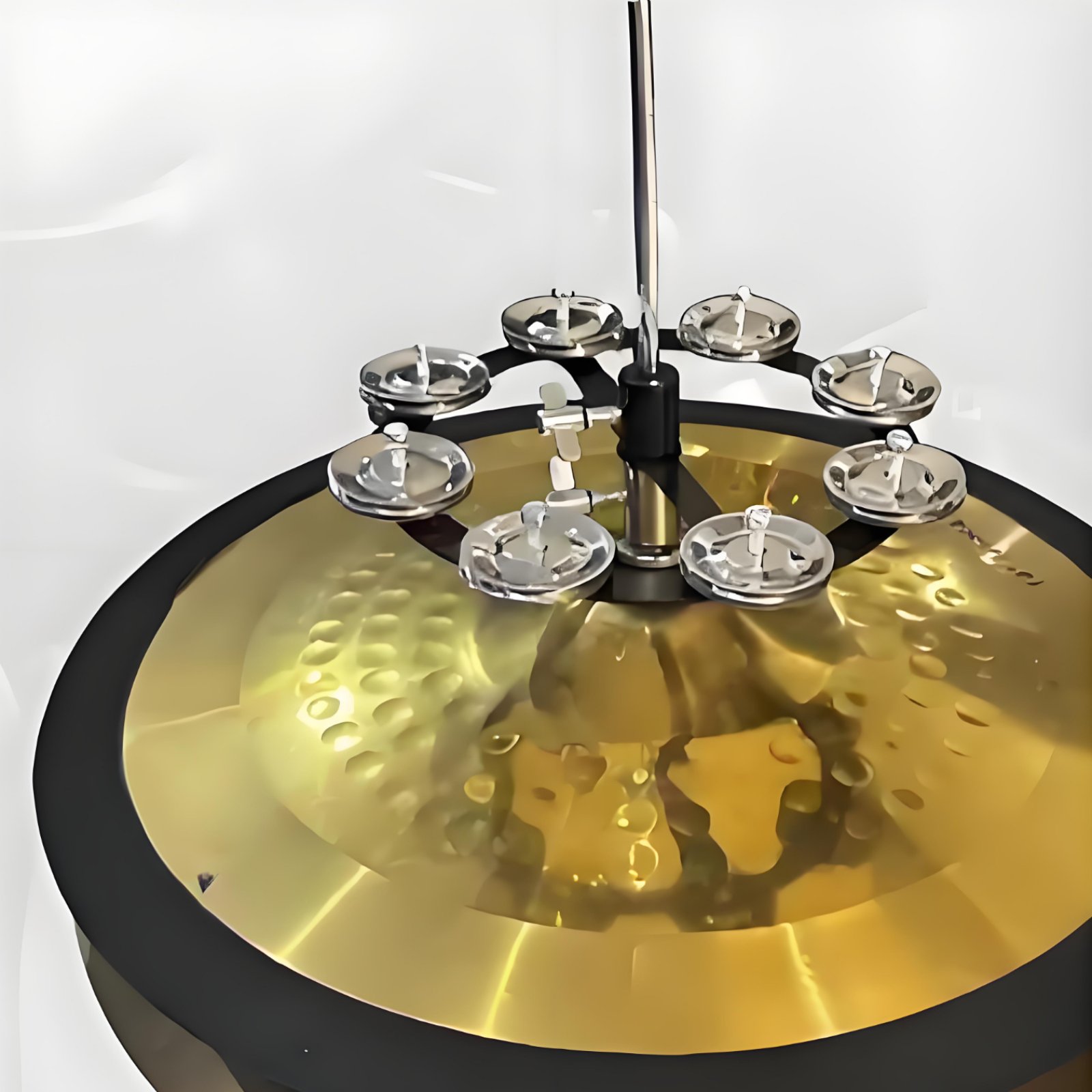 Cymbal Hi Hat - Hi-Hat Tambourine Metal Jingling Discs Mountable
