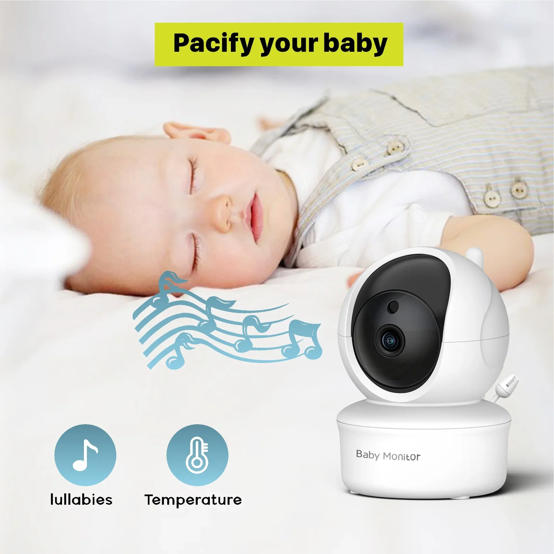 Monitor Bayi Video 5.0 Inch, D - Audio Music Videos ulasan dan harga