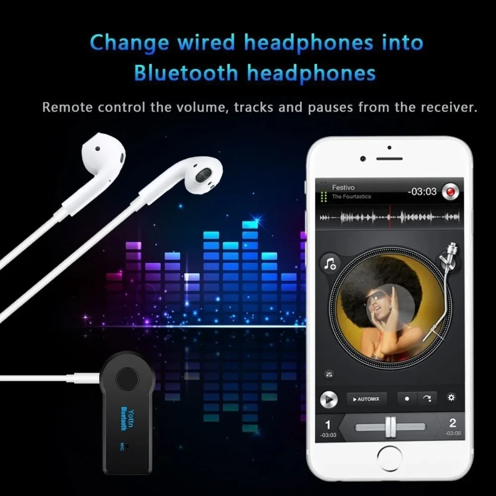 Bluetooth4.2 AUX Audio Stereo  - Audio Music Car ulasan dan harga