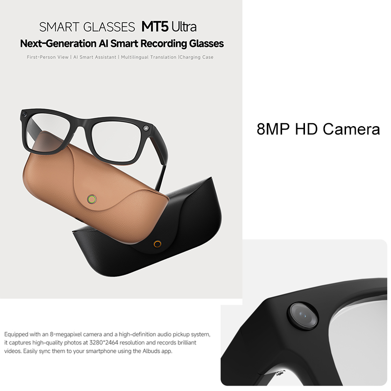Kacamata Pintar AI 2026 HD 800 - Audio Music Ai ulasan dan harga