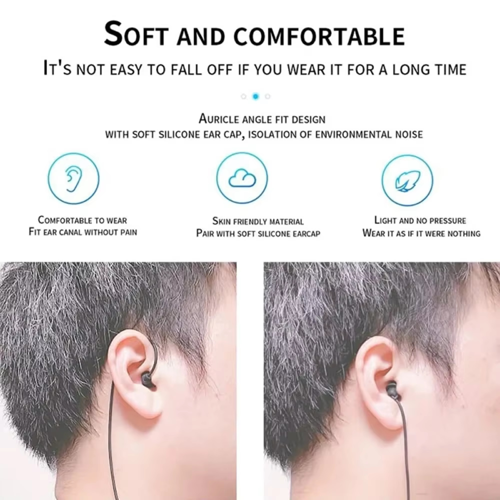 Headphone berkabel pendek 3.5m - Audio Music Free Mp3 ulasan dan harga